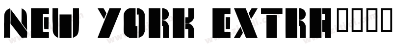 New York Extra字体转换